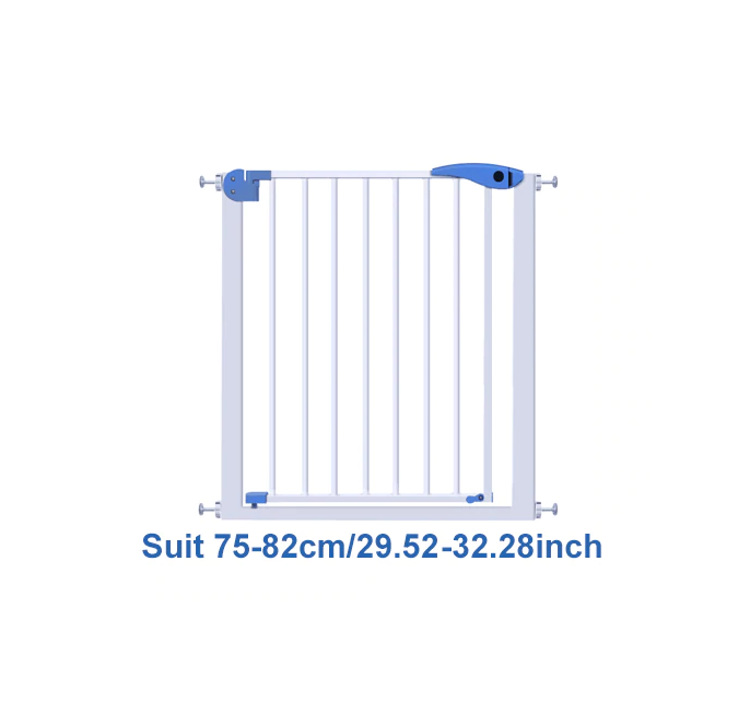 Side angle of baby safety gate pressure fit mechanism