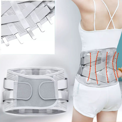 Close up of neoprene material on lumbar support belt