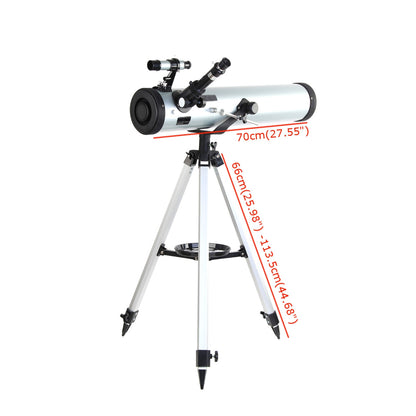 Astronomical telescope 700mm with moon filter attached