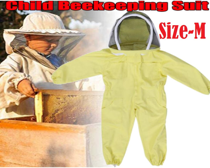 Beekeeping Suit Hooded Veil Bee Farm Clothing for Kids