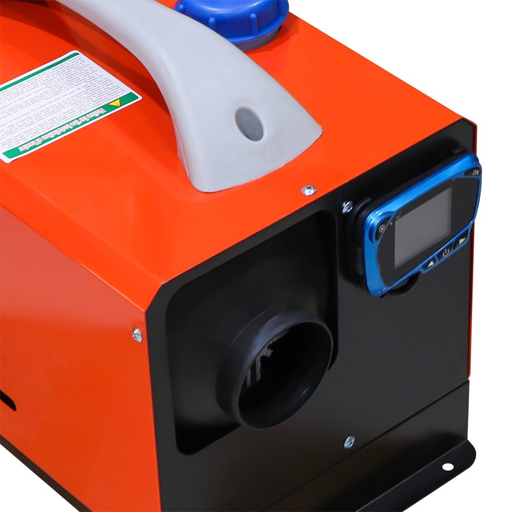 Diesel heater 8KW operating quietly in cold NZ conditions