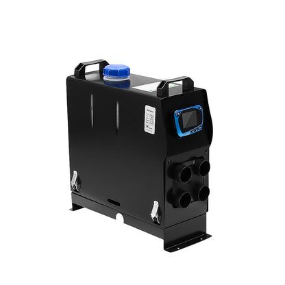 Remote control held in hand for diesel air heating unit operation
