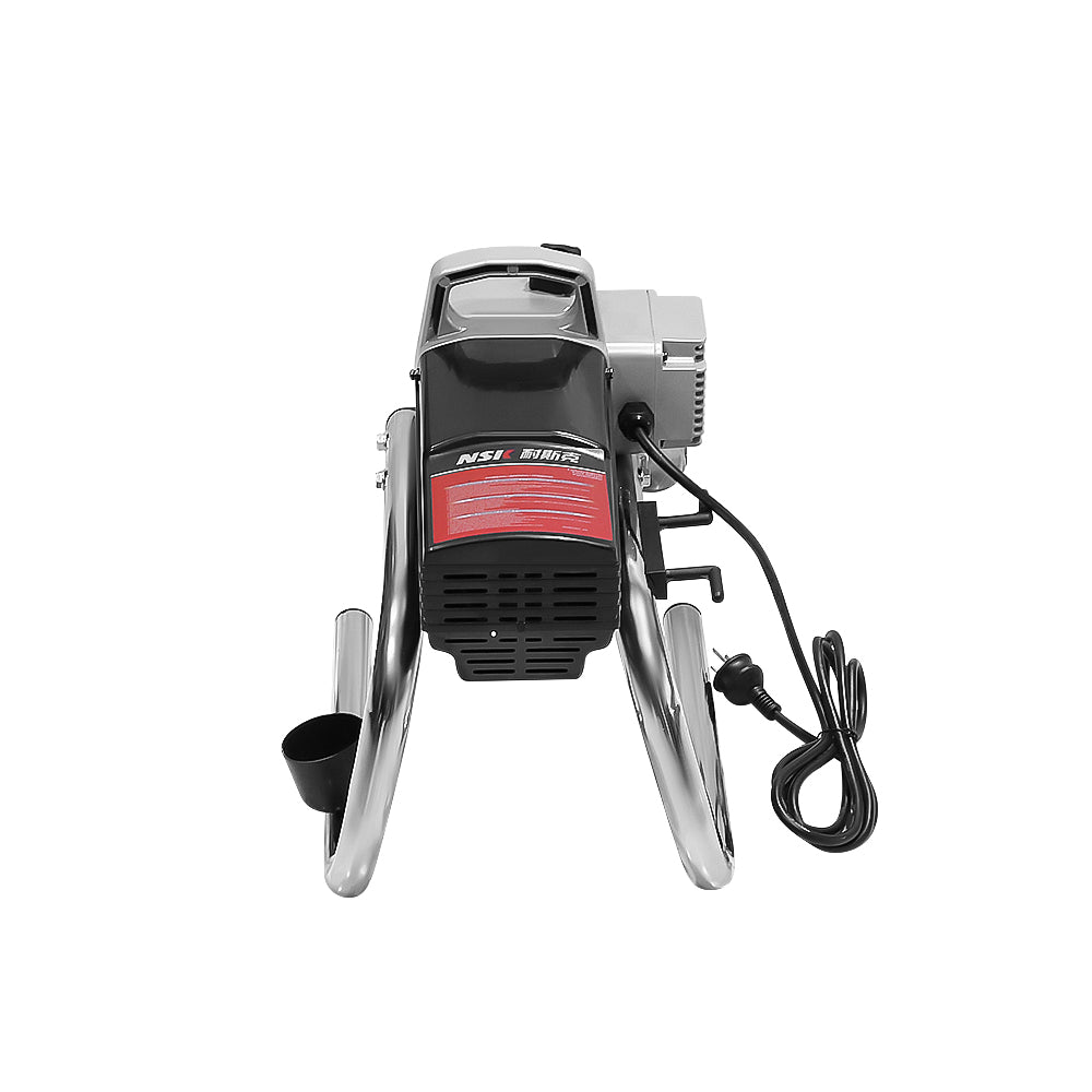 Airless paint sprayer pressure regulator close-up