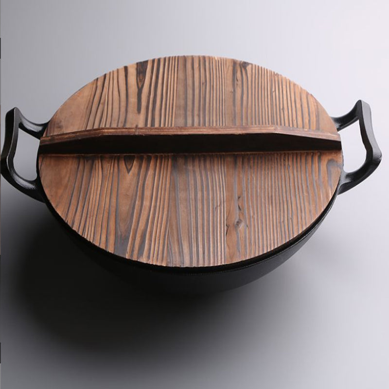 Cast Iron Wok Pan