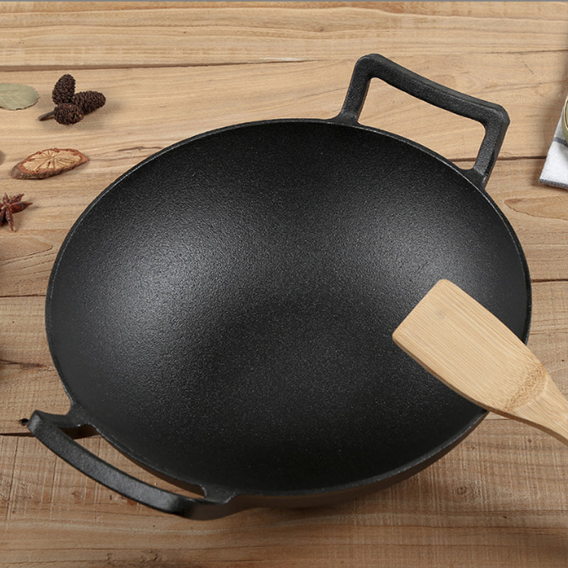 Cast Iron Wok Pan