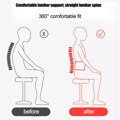 Breathable mesh nylon fabric on lumbar support belt