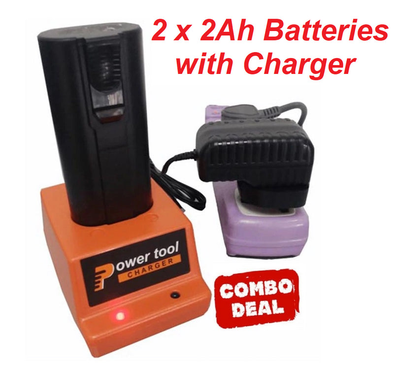 Paslode Battery Charger with 2 Batteries
