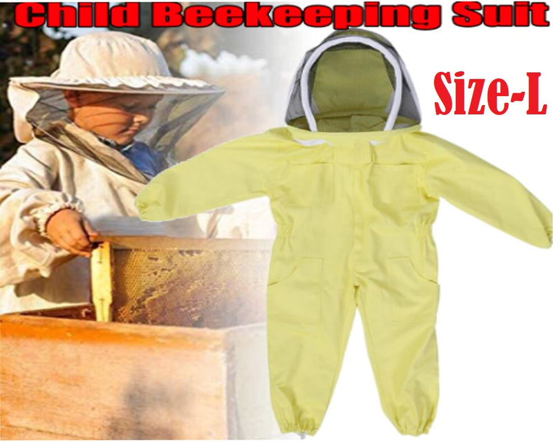 Beekeeping Suit Hooded Veil Bee Farm Clothing for Kids