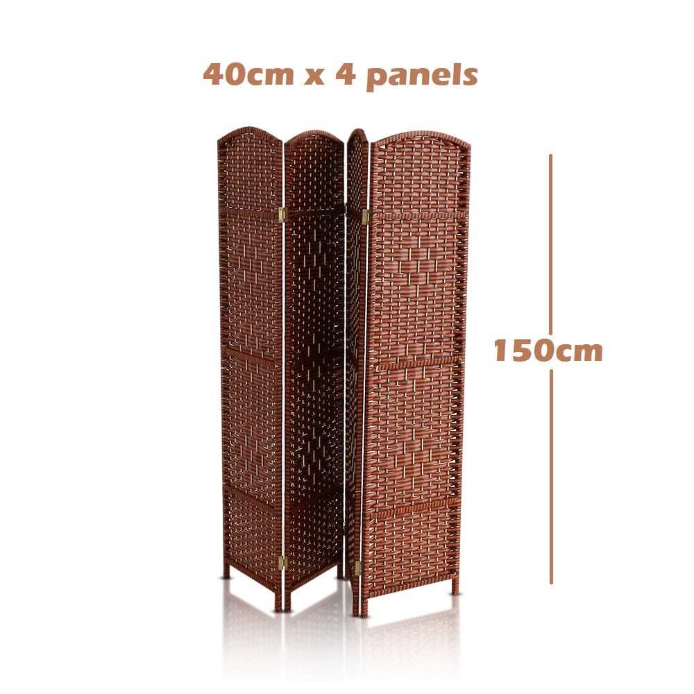 Detail of non-woven fabric on room divider panels