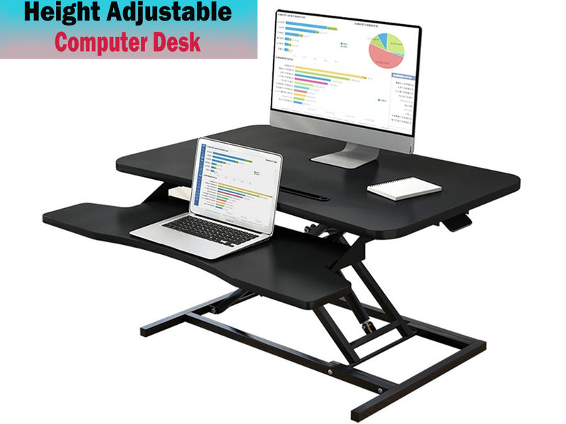 Height Adjustable Computer Desk Table