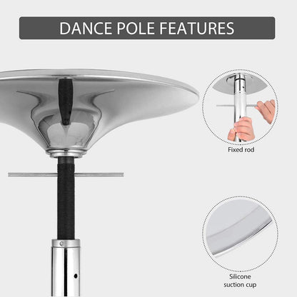 Pole with spinning feature and tightened bottom bolts
