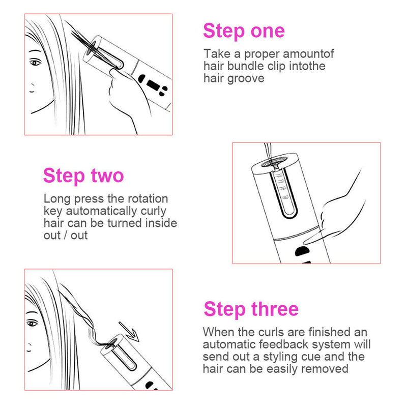 Hair Curler Cordless Automatic