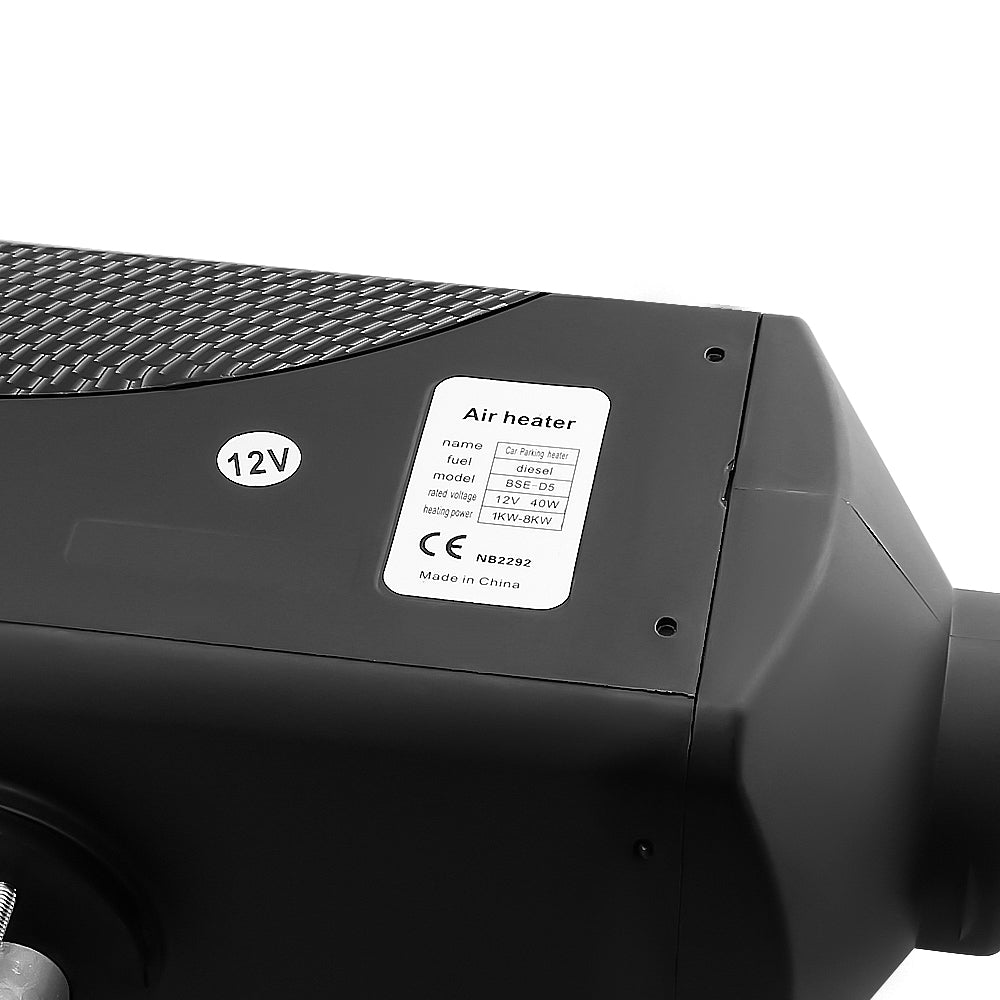 Diesel air heater with muffler for quieter operation