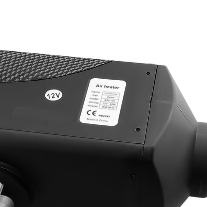 Diesel air heater with muffler for quieter operation