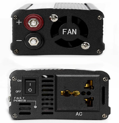 Pure sine wave inverter 1000W 12V installed in a vehicle power setup