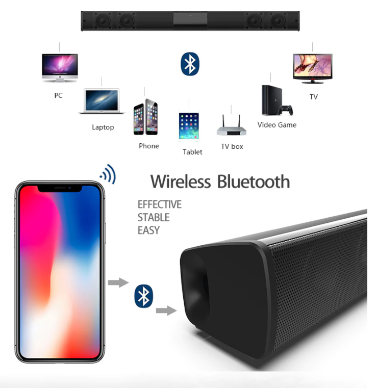 Bluetooth Soundbar Speaker Sound Bar