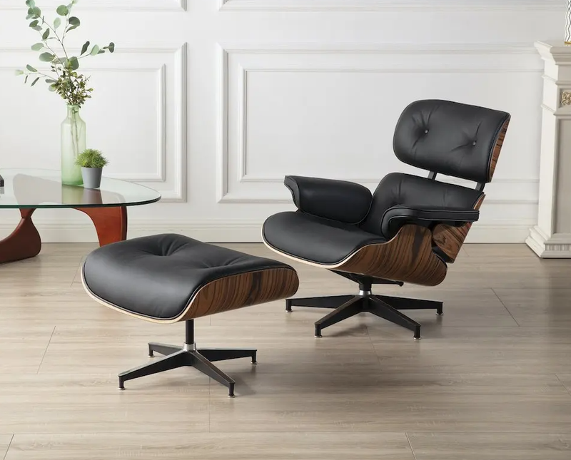 Replica Eames Chair with Ottoman