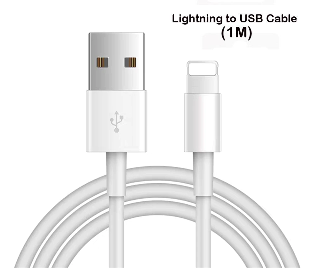 1 Meter USB Charging Cable For iPhone iPad White