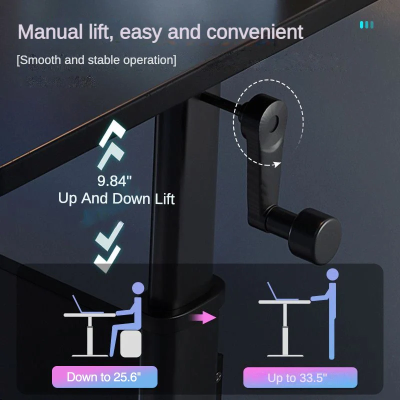 Height adjustable Desk Table