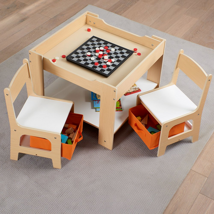 Kids Table and Chairs Set - Study Desk