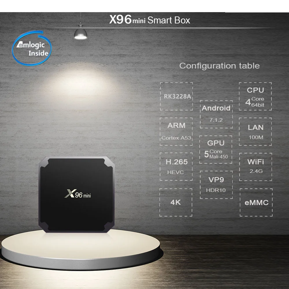 Top view showing smooth finish of Android Smart TV Box