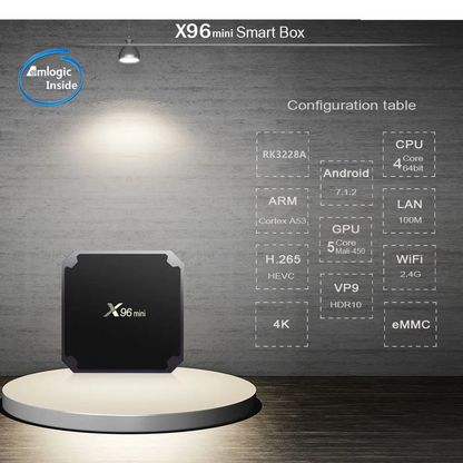Top view showing smooth finish of Android Smart TV Box