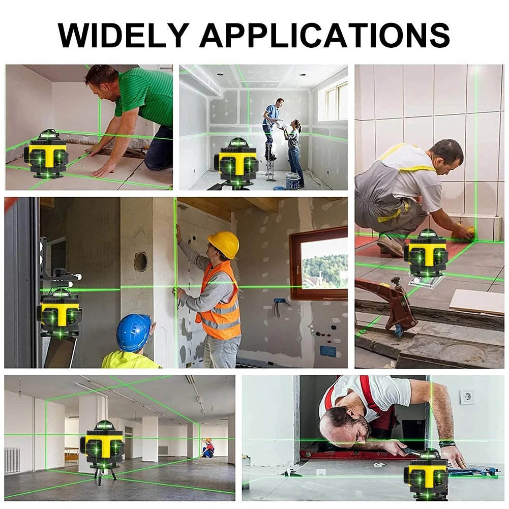 Laser level set up on a tripod for construction use