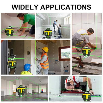 Laser level set up on a tripod for construction use