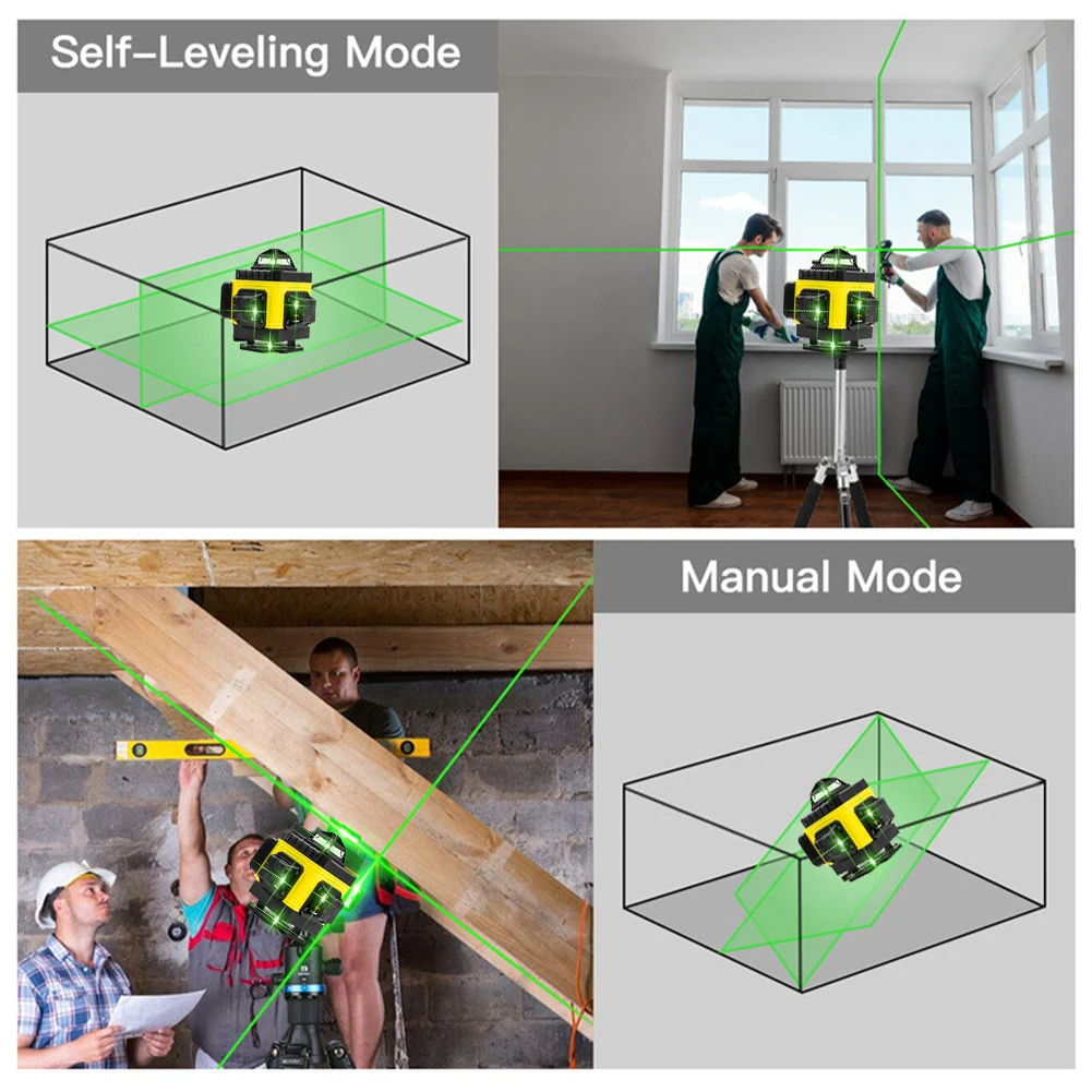 Green laser level with remote control for easy operation