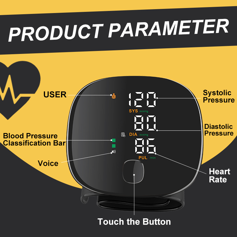 Blood pressure monitor storage box with device and accessories
