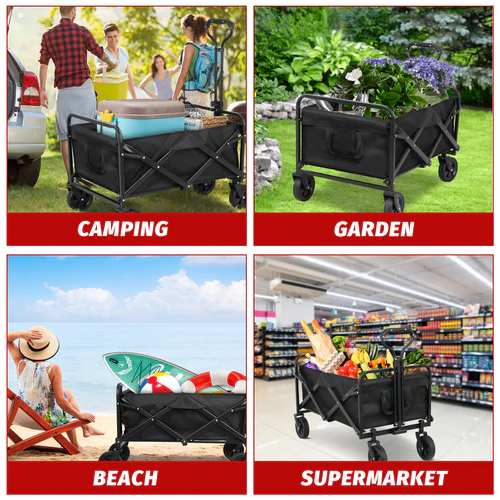 Outdoor Camping Trolley Cart Picnic Beach Trolley