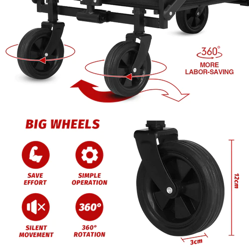 Outdoor Camping Trolley Cart Picnic Beach Trolley