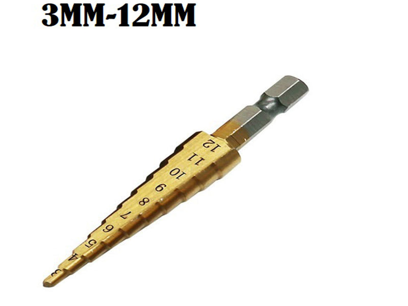 Stepped drill 3-12mm