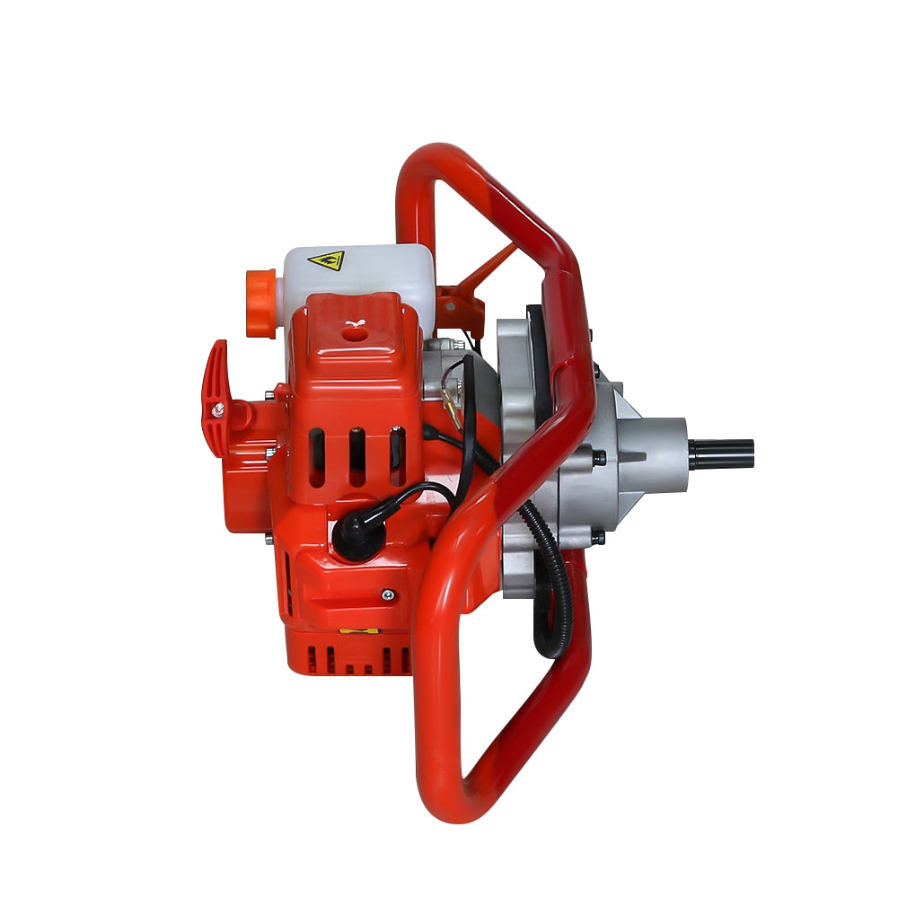 Post hole borer 58cc with ultra blade system drill bit close up