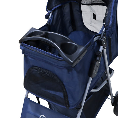 Interior space of pet stroller suitable for small pets