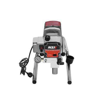 Airless paint sprayer pressure regulator close-up