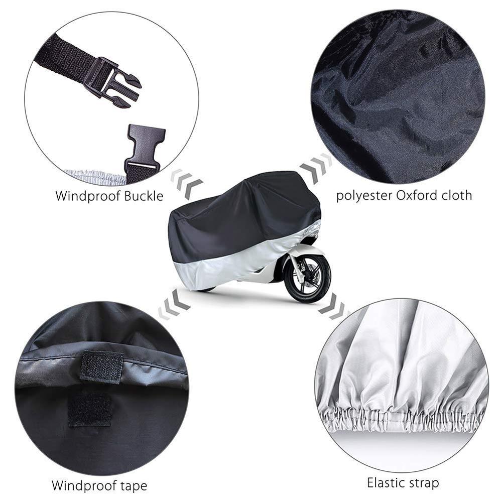 Top view of bike cover showing smooth water repellent surface