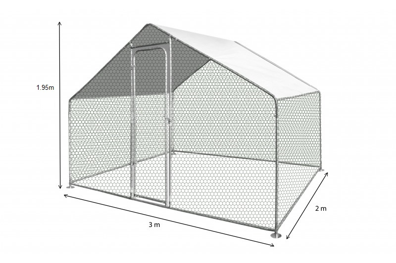 Outdoor Chicken coop 3x2x2m