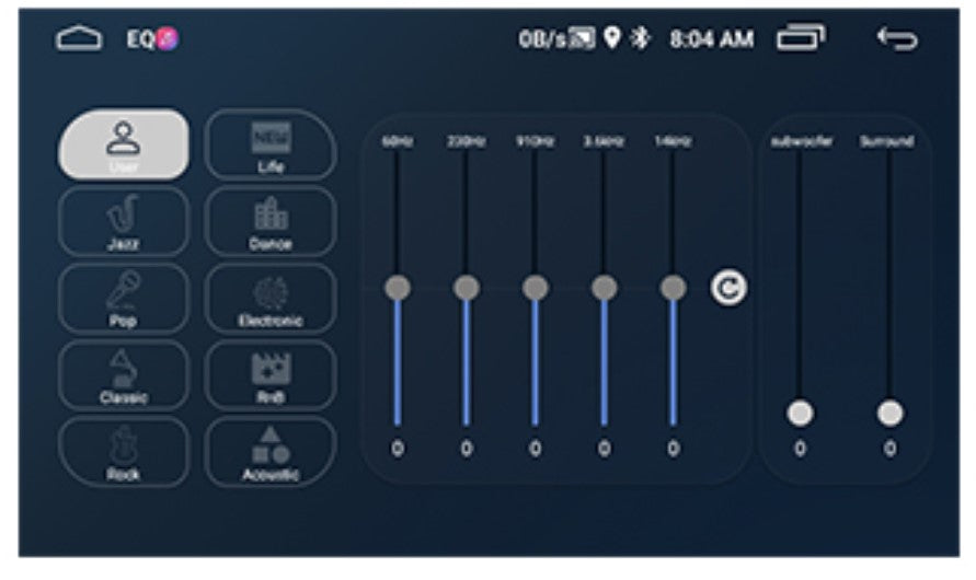 7inch car stereo installed in a vehicle dashboard