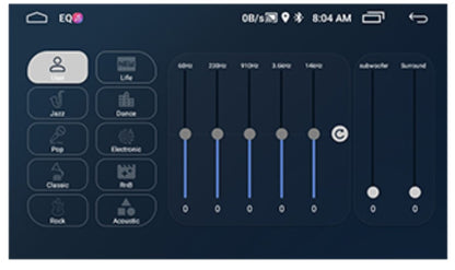 7inch car stereo installed in a vehicle dashboard