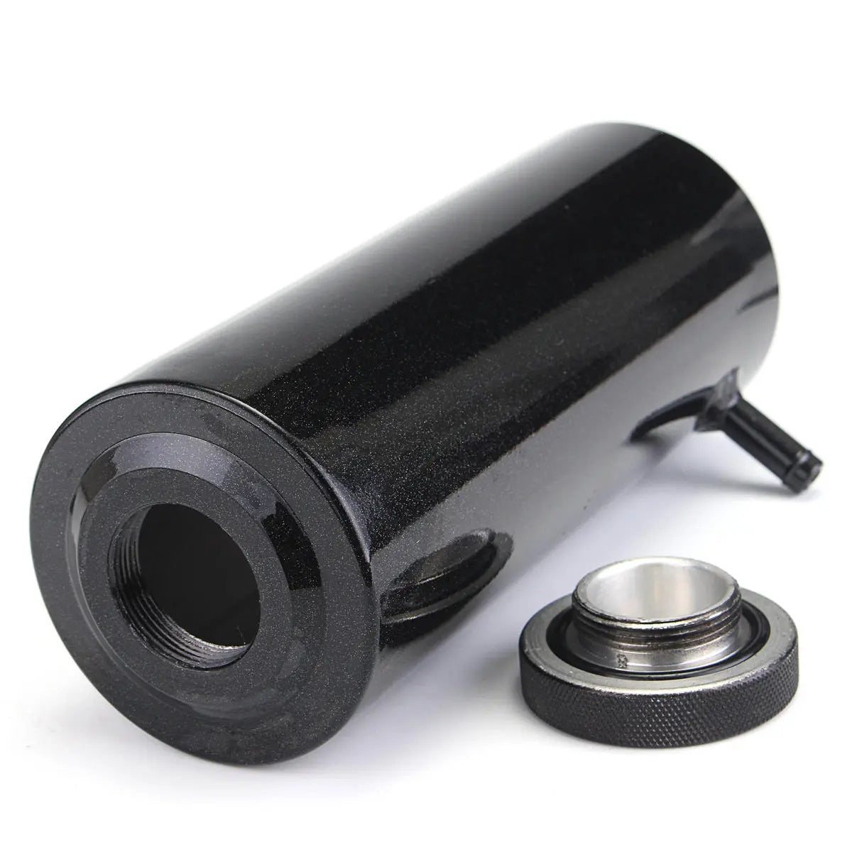 Aluminium alloy radiator overflow tank kit 800ml top angle