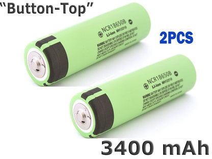 18650 Rechargeable Batteries 2pcs