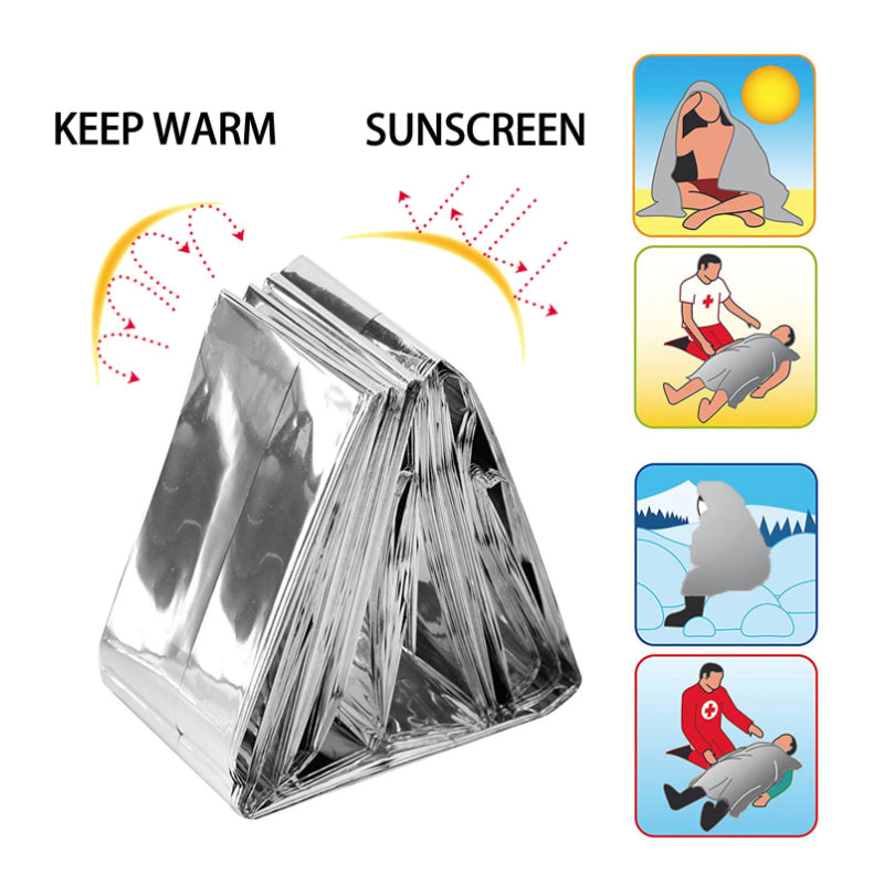 4-in-1 camping utensils included in survival kit
