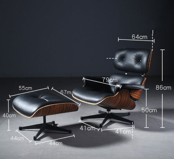 Replica Eames Chair with Ottoman