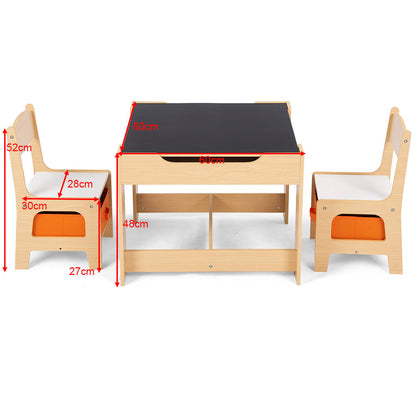 Kids Table and Chairs Set - Study Desk
