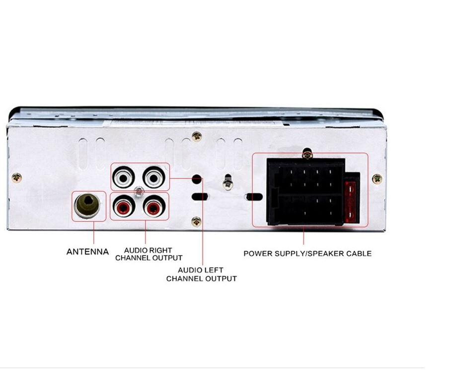Back view of JSD-520 with RCA audio output sockets