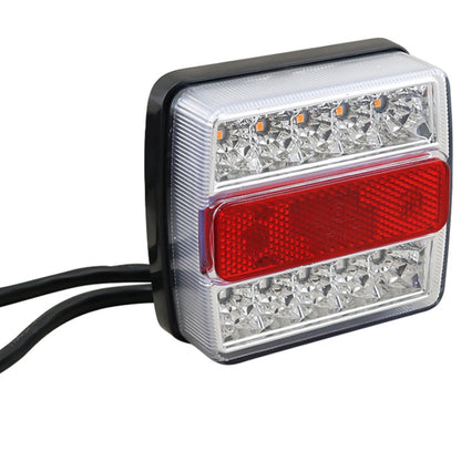 LED trailer tail lights with visible stop and indicator lights