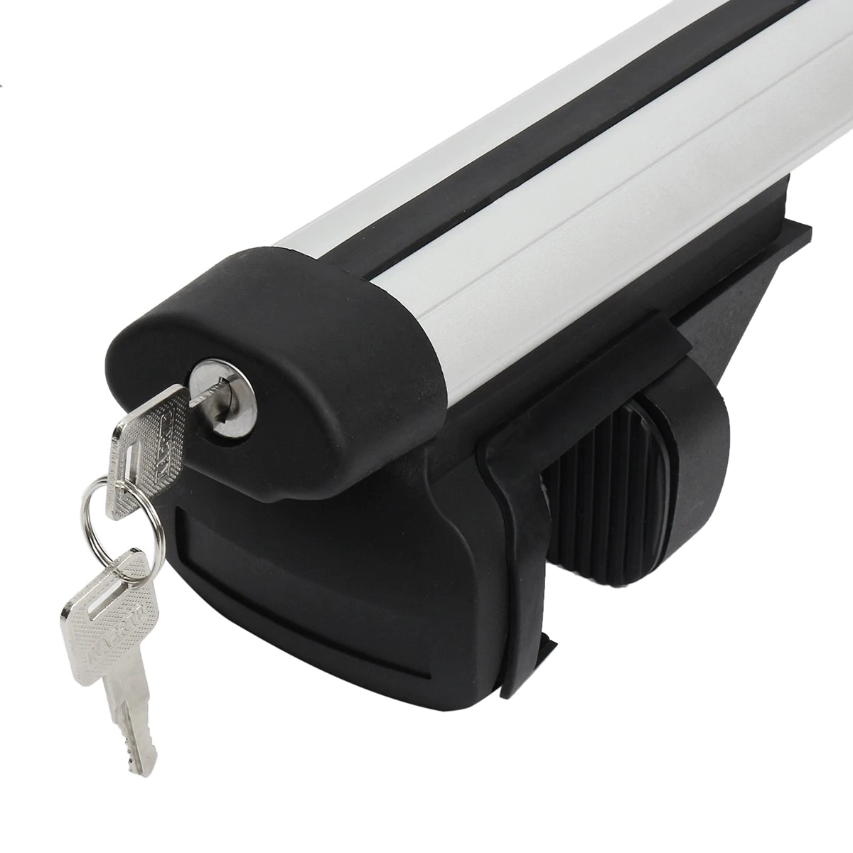 Rubber strip detail on roof rack for extra grip