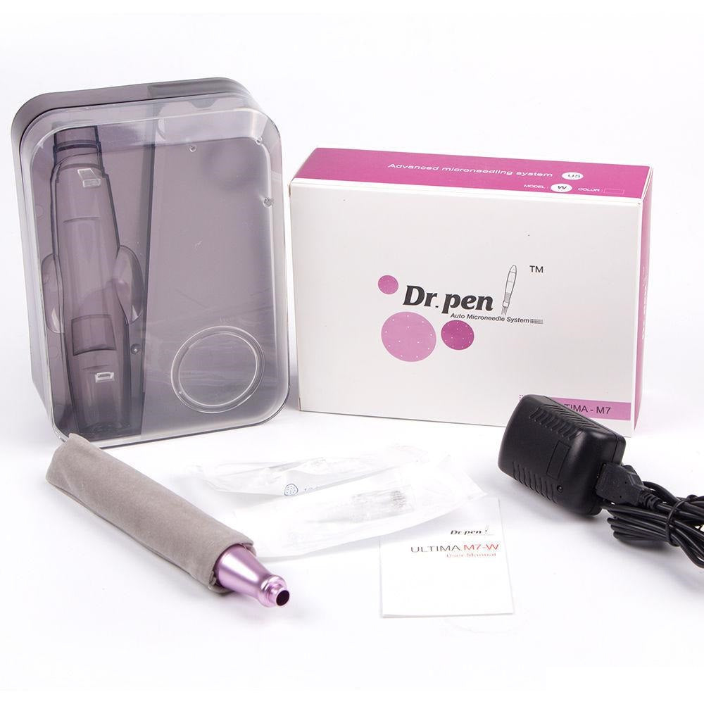 Derma Pen M7 with included power adapter for easy charging