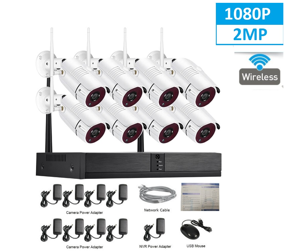 Security Camera System 2MP Wireless
